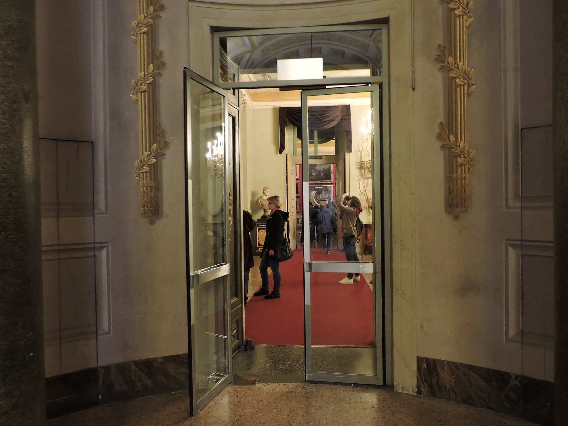 A room of the Palatine Gallery, hung with masterpieces