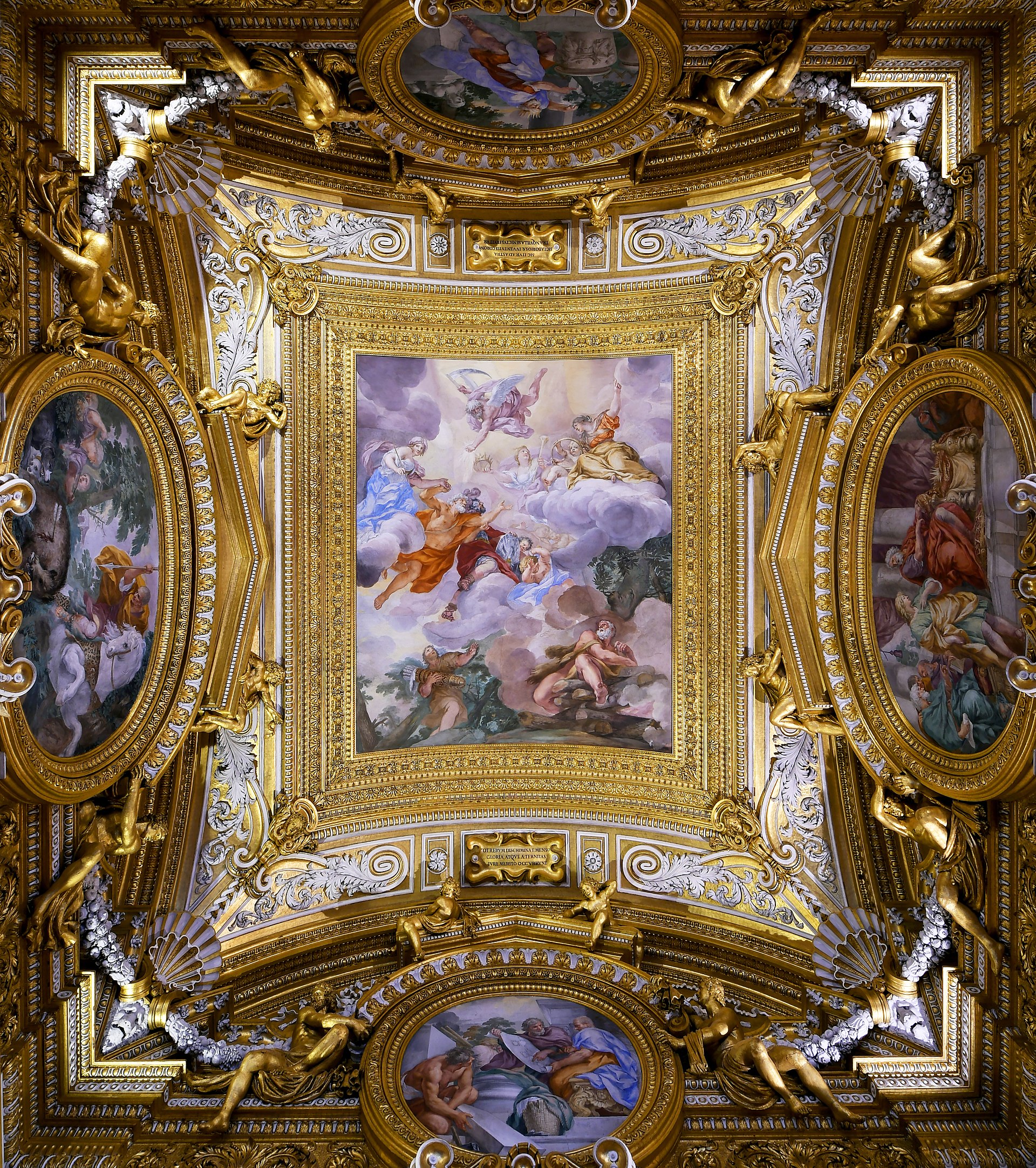 A frescoed ceiling by Pietro da Cortona