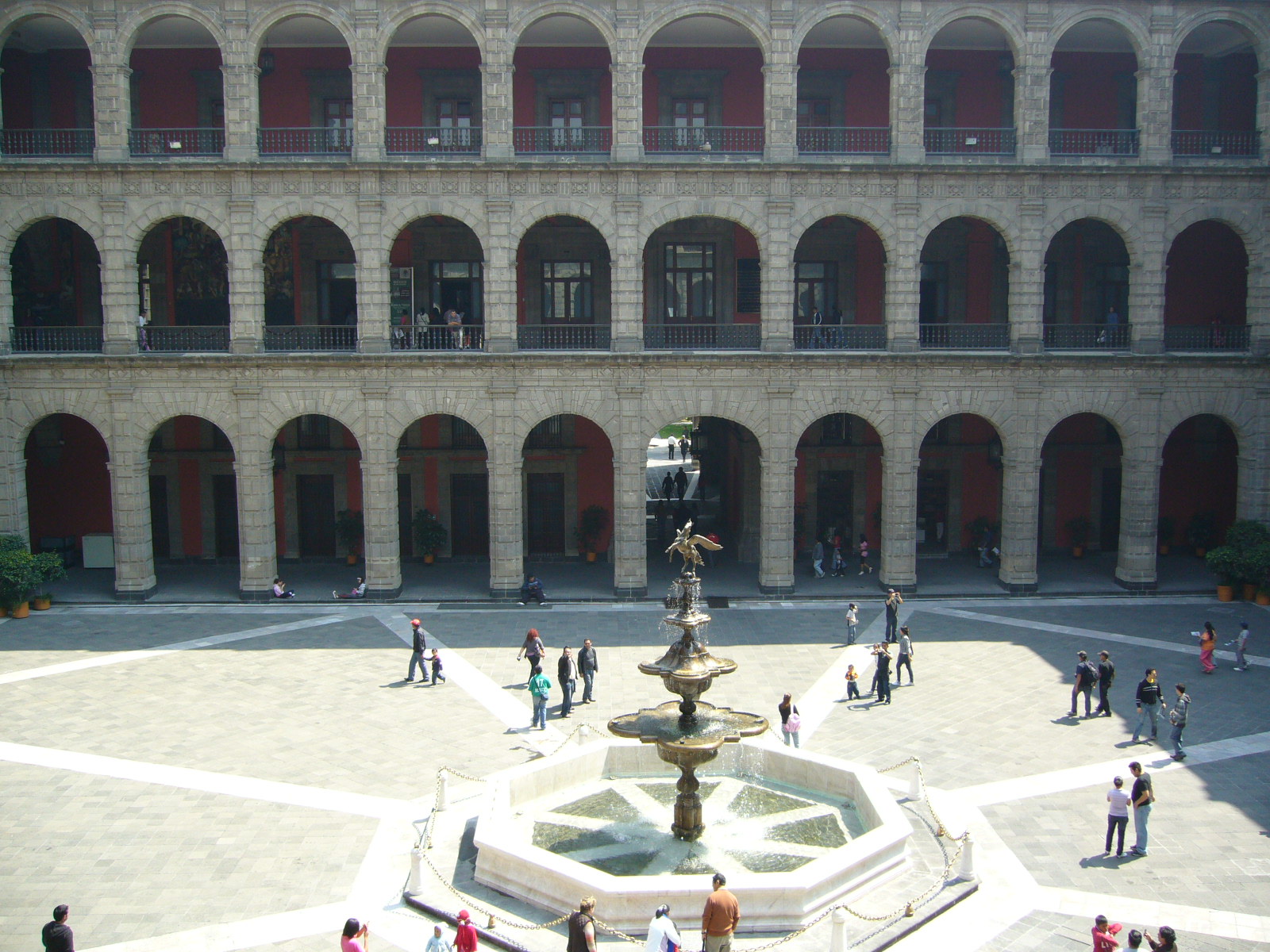 A view of the National Palace facade