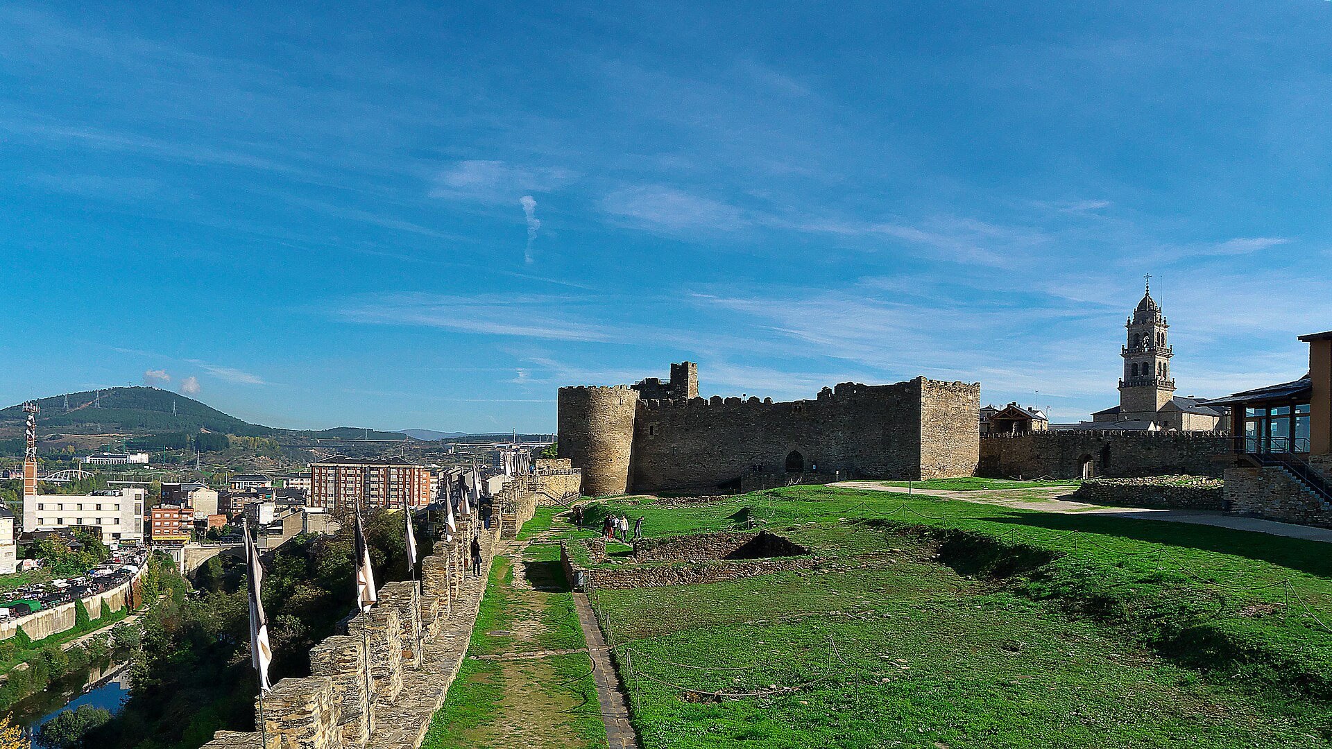 Within the walls lies the courtyard, once the heart of the castle's life.