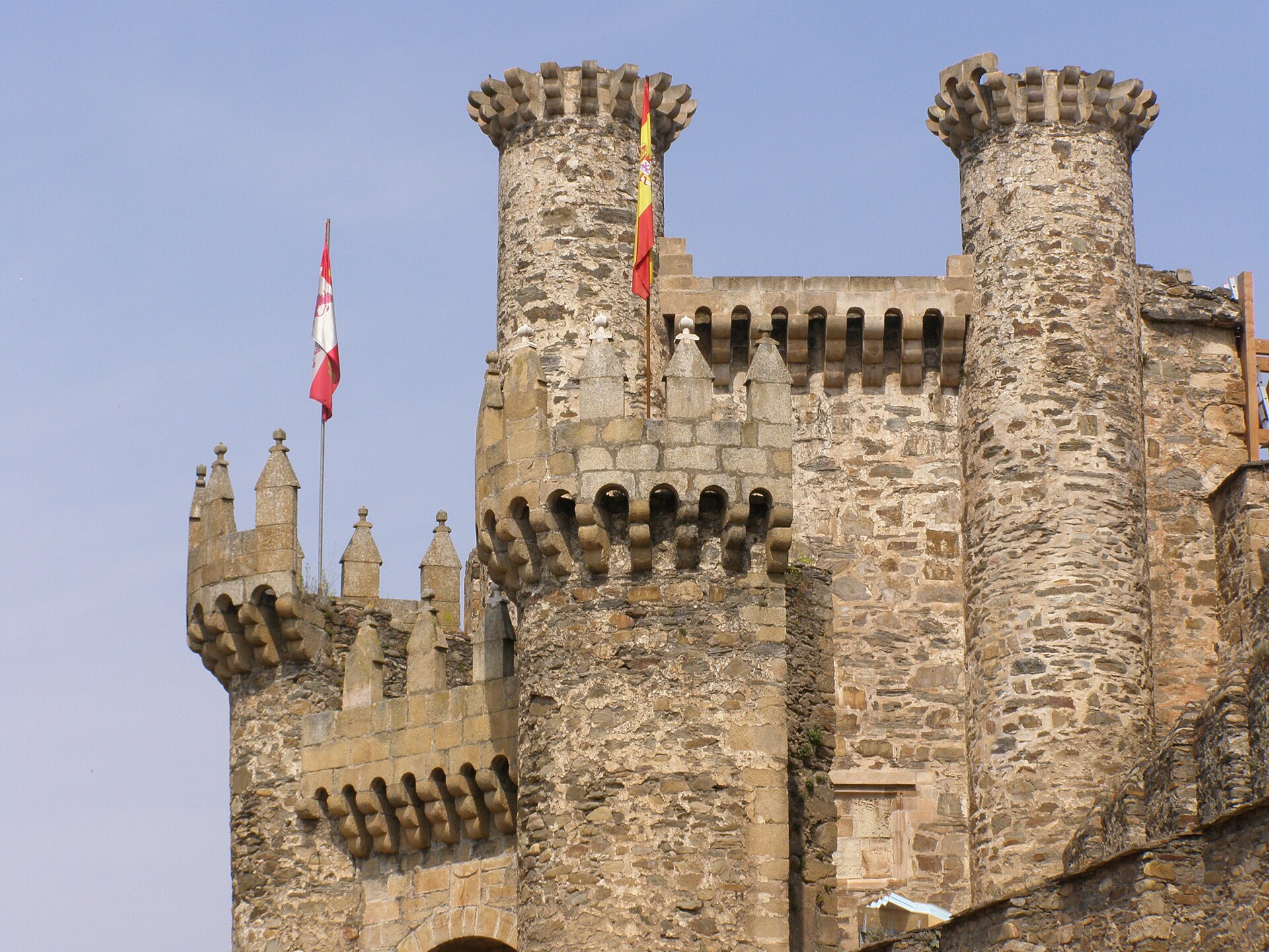 Ponferrada Castle rises above the river, guarding the great road to Santiago.