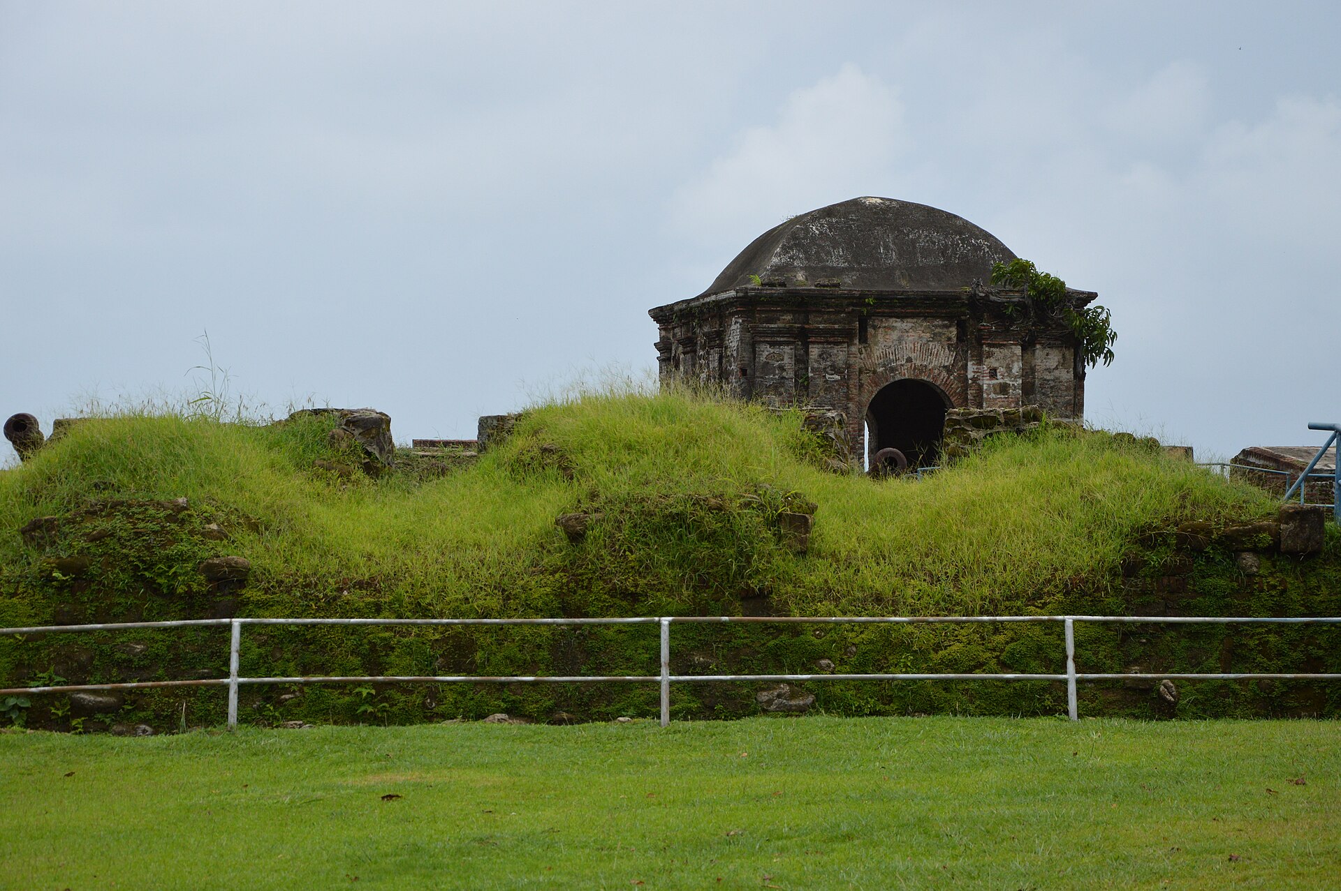 The fortress of San Lorenzo at the mouth of the Chagres