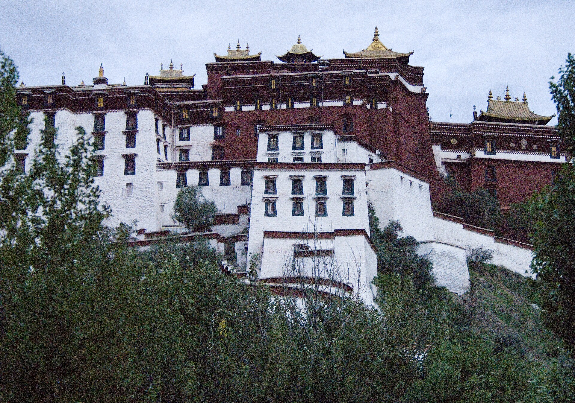 The Potala Palace in Lhasa, a treasure house of Tibetan religious art.