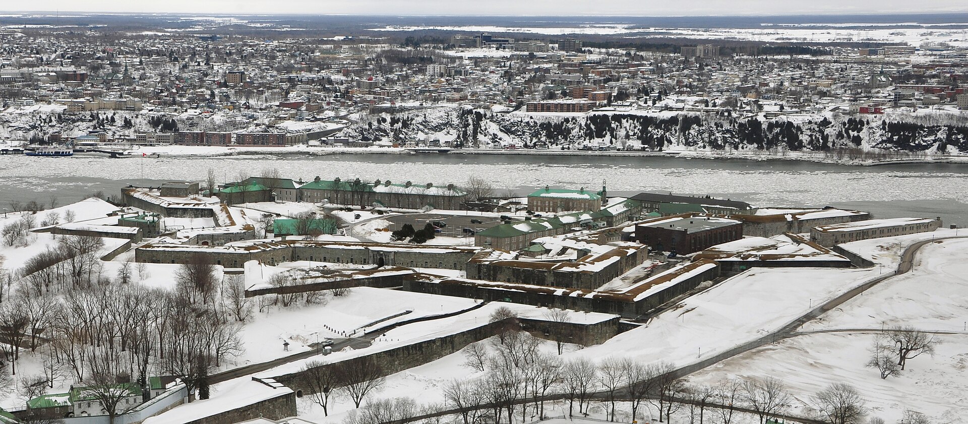 The star-shaped Citadelle of Quebec atop Cap Diamant