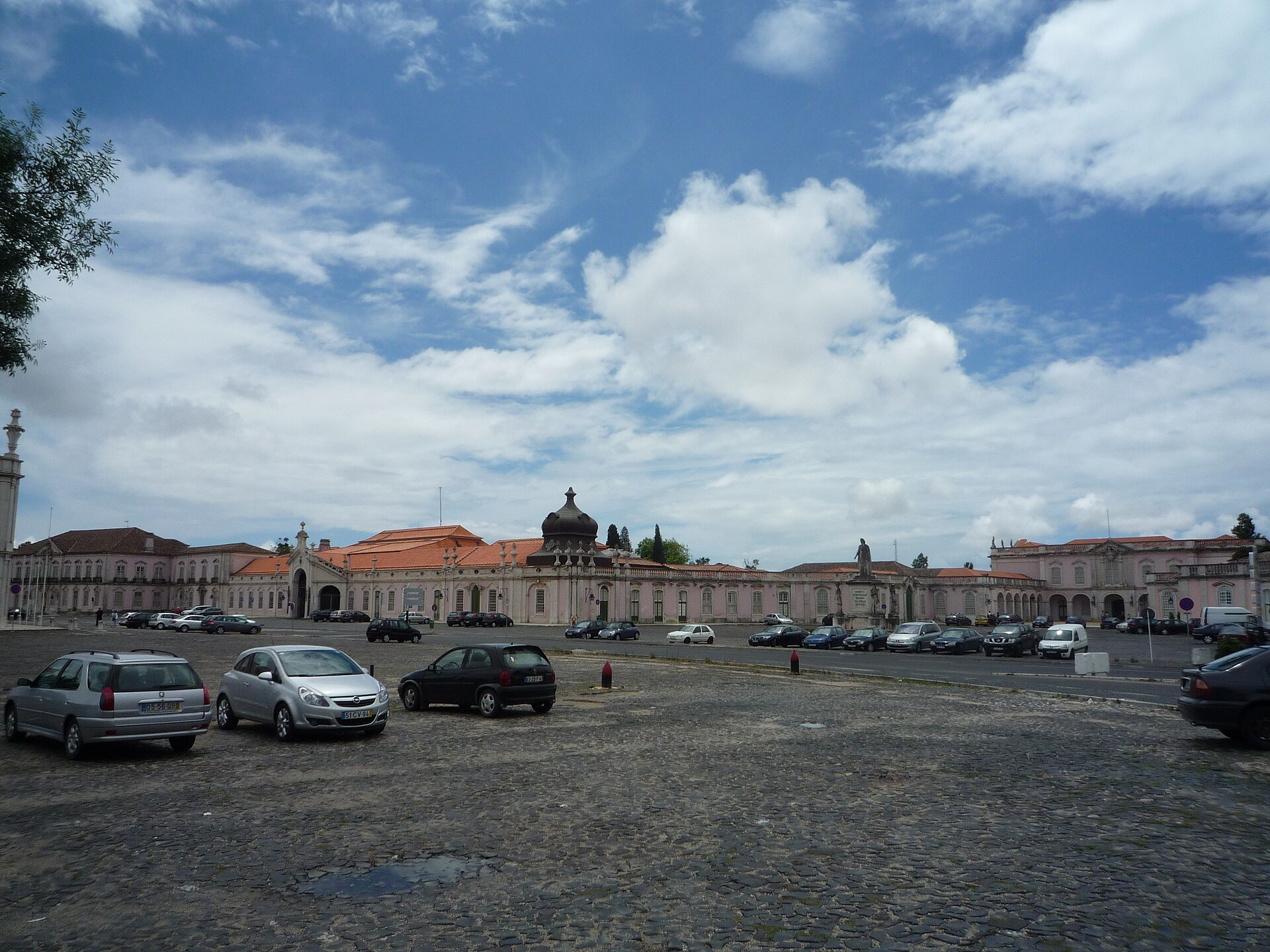 A facade of the Palace of Queluz