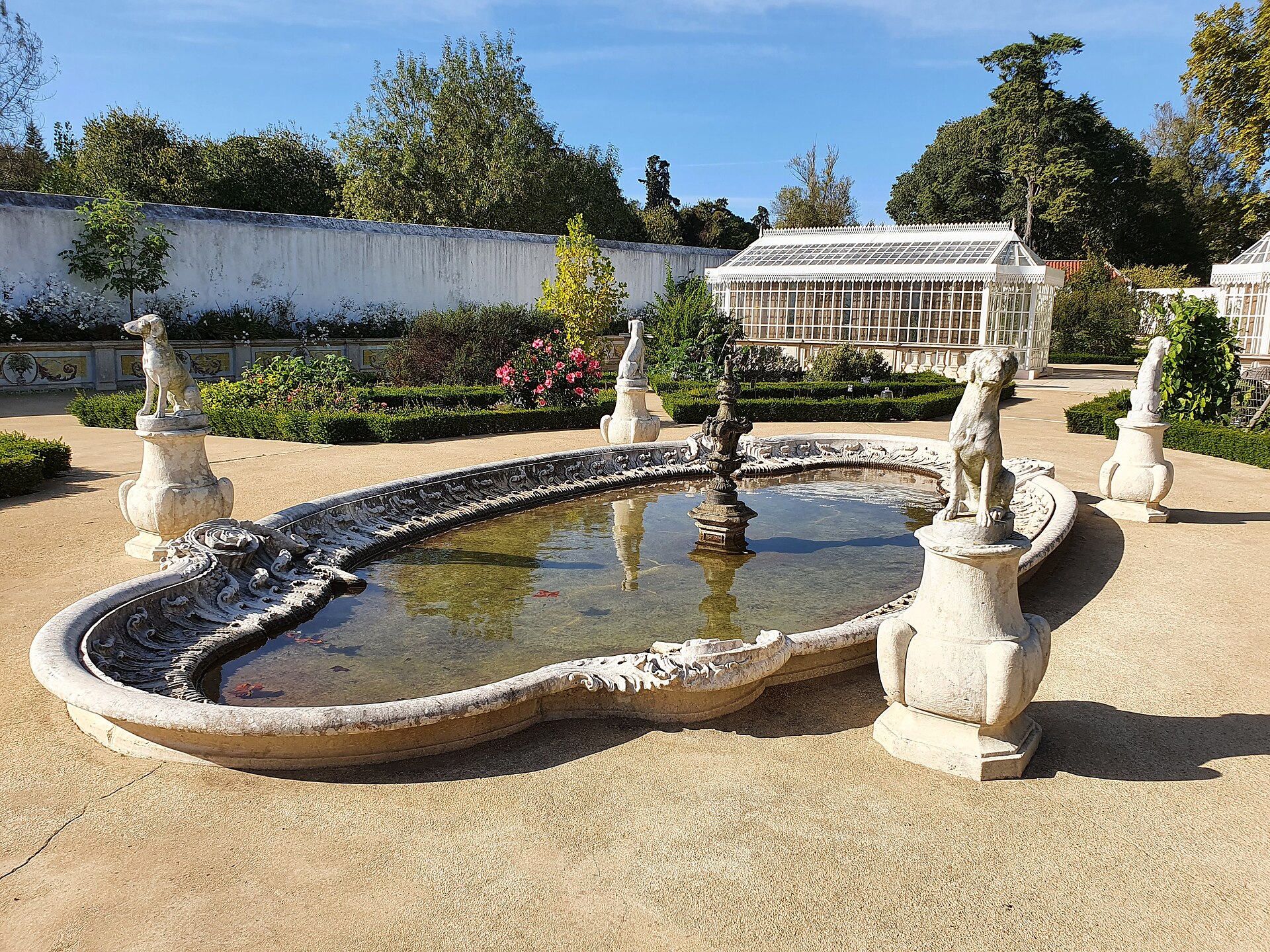 The gardens of the Palace of Queluz