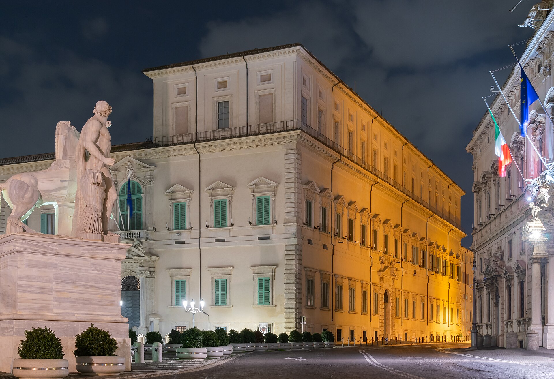 The Palazzo del Quirinale in Rome, residence of popes, kings, and presidents