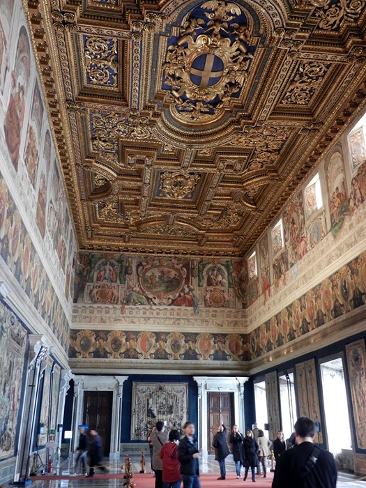 The Salone dei Corazzieri, the great hall of the palace