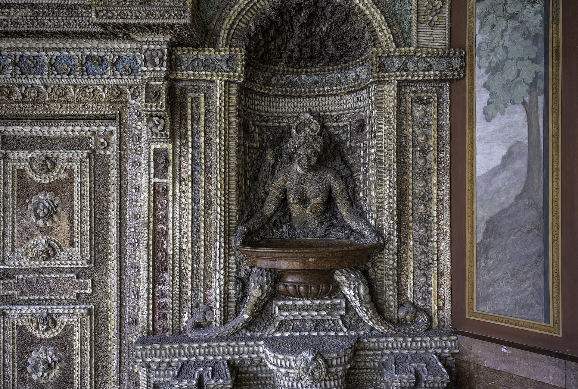 The Grottenhof grotto court of the palace