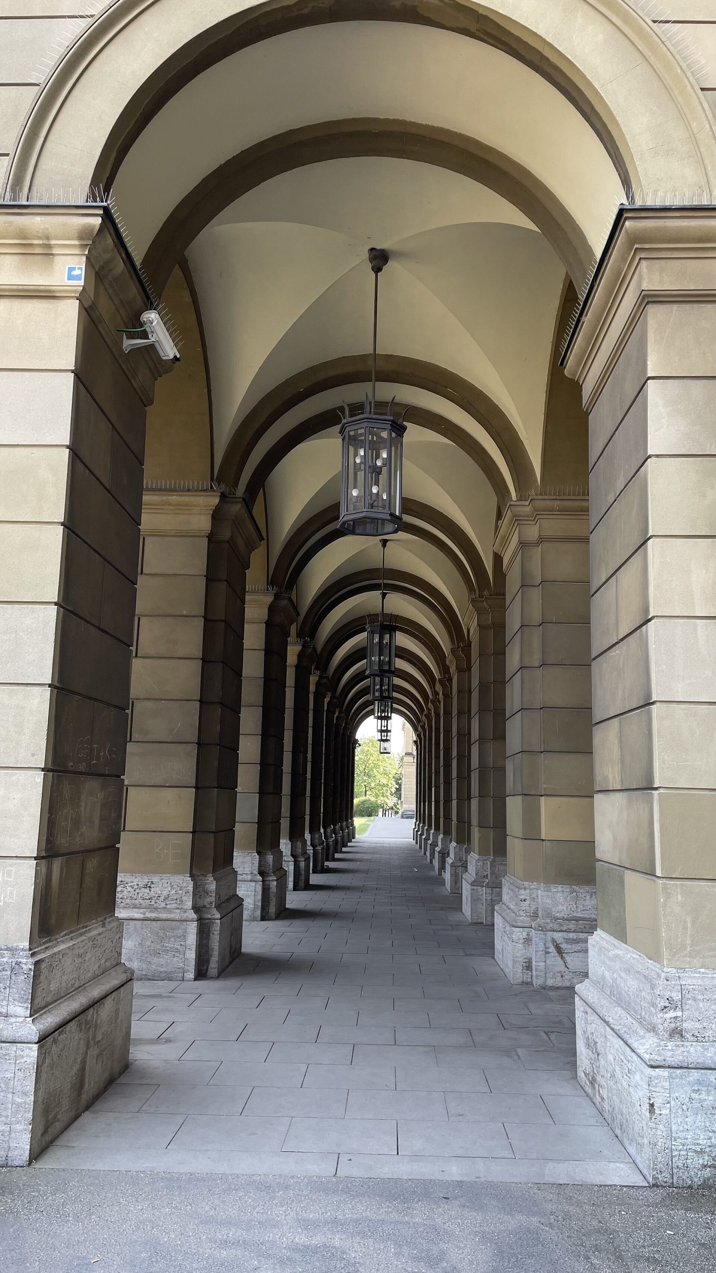 Columns and interiors of the Munich Residenz