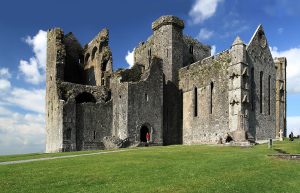 The Rock of Cashel rising above the Tipperary plain