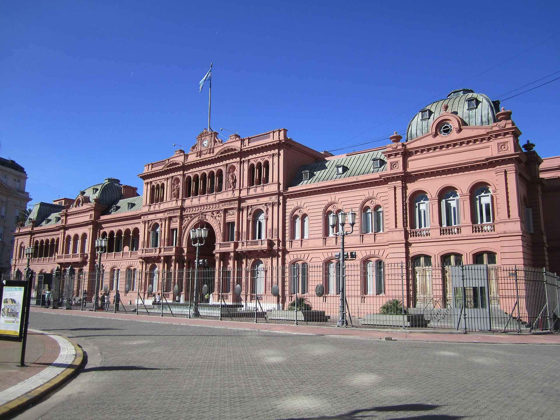 The Pink House on the Plaza de Mayo