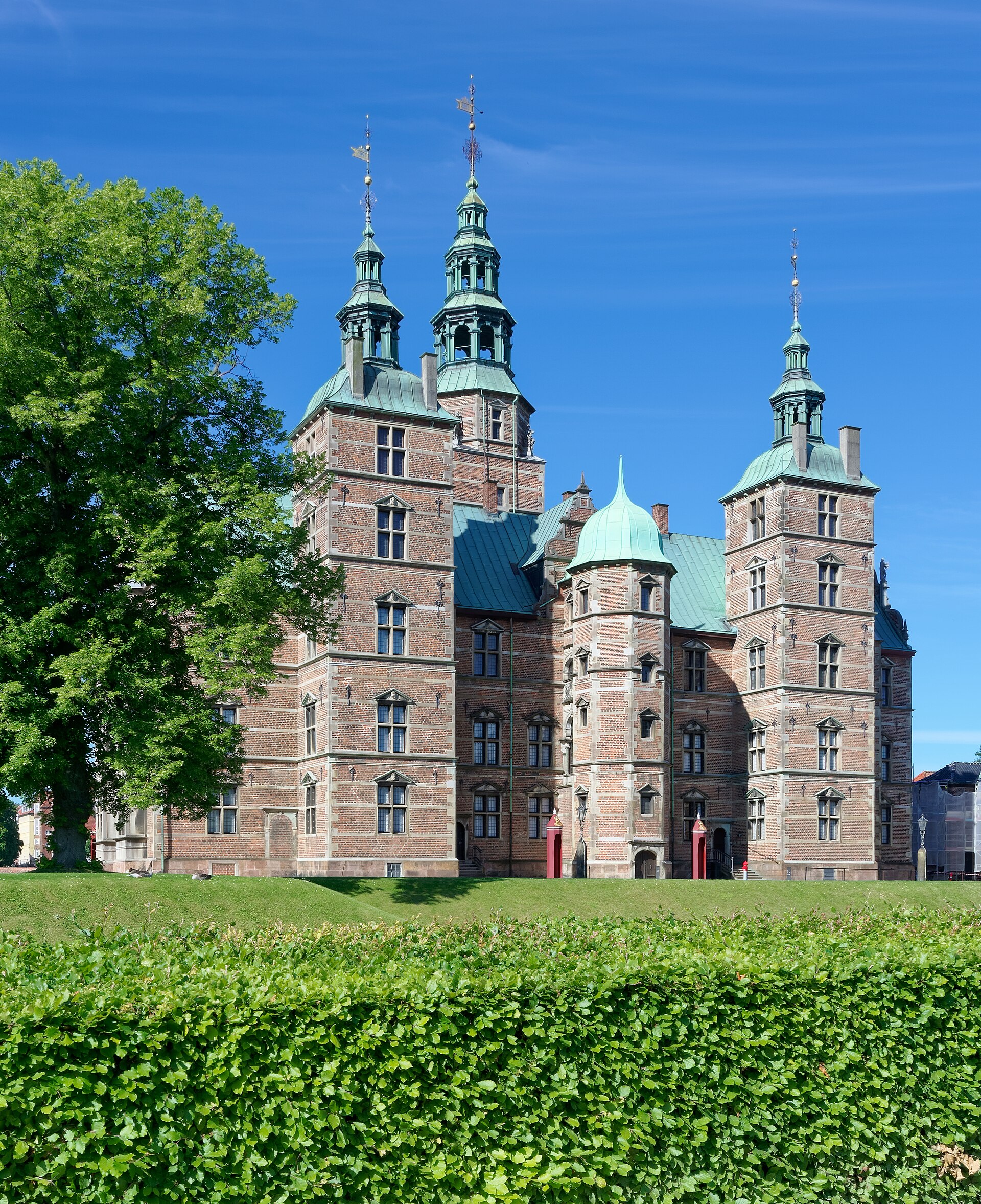 A facade of Rosenborg with its ornate gables