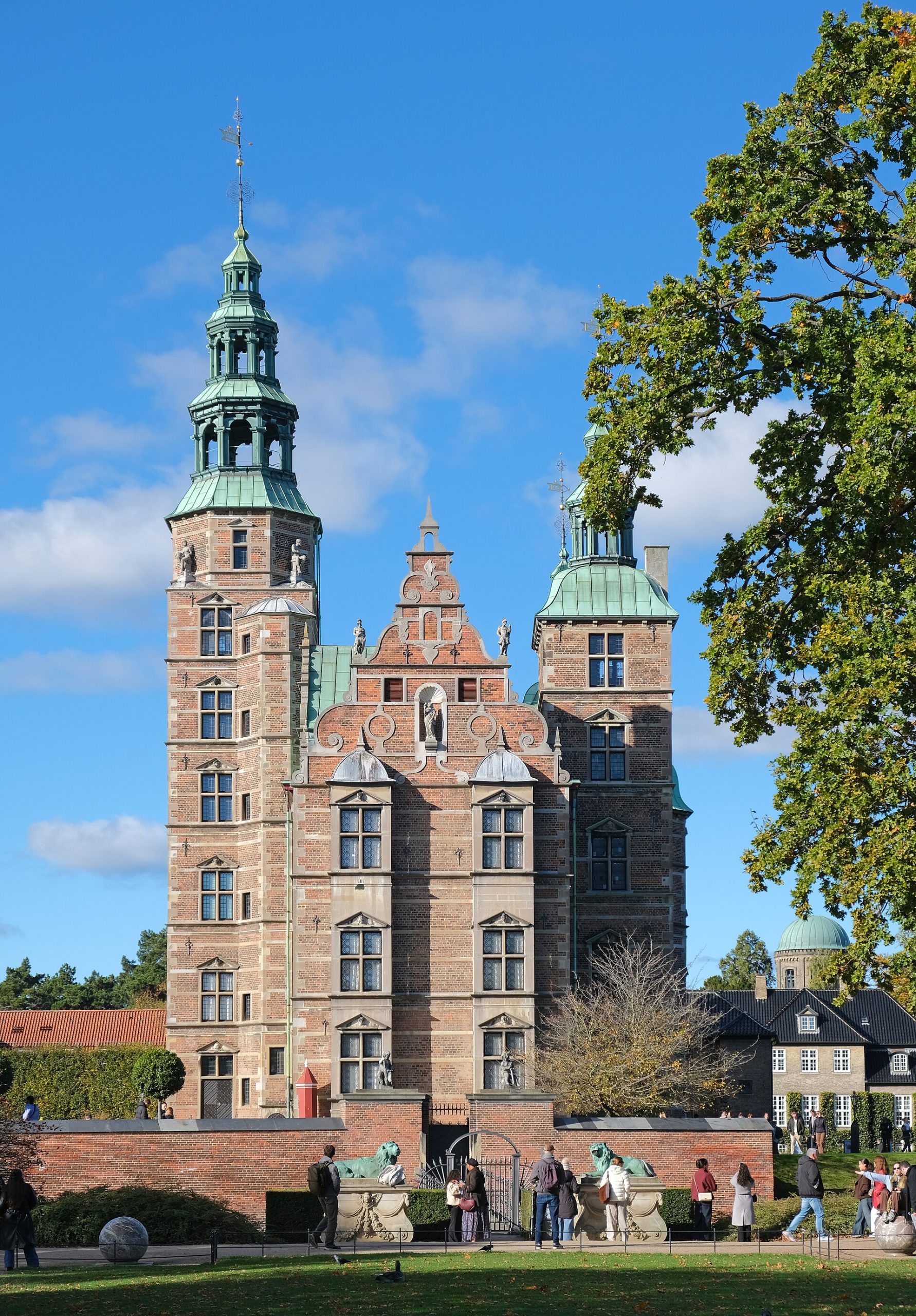 The distinctive silhouette of Rosenborg's spires