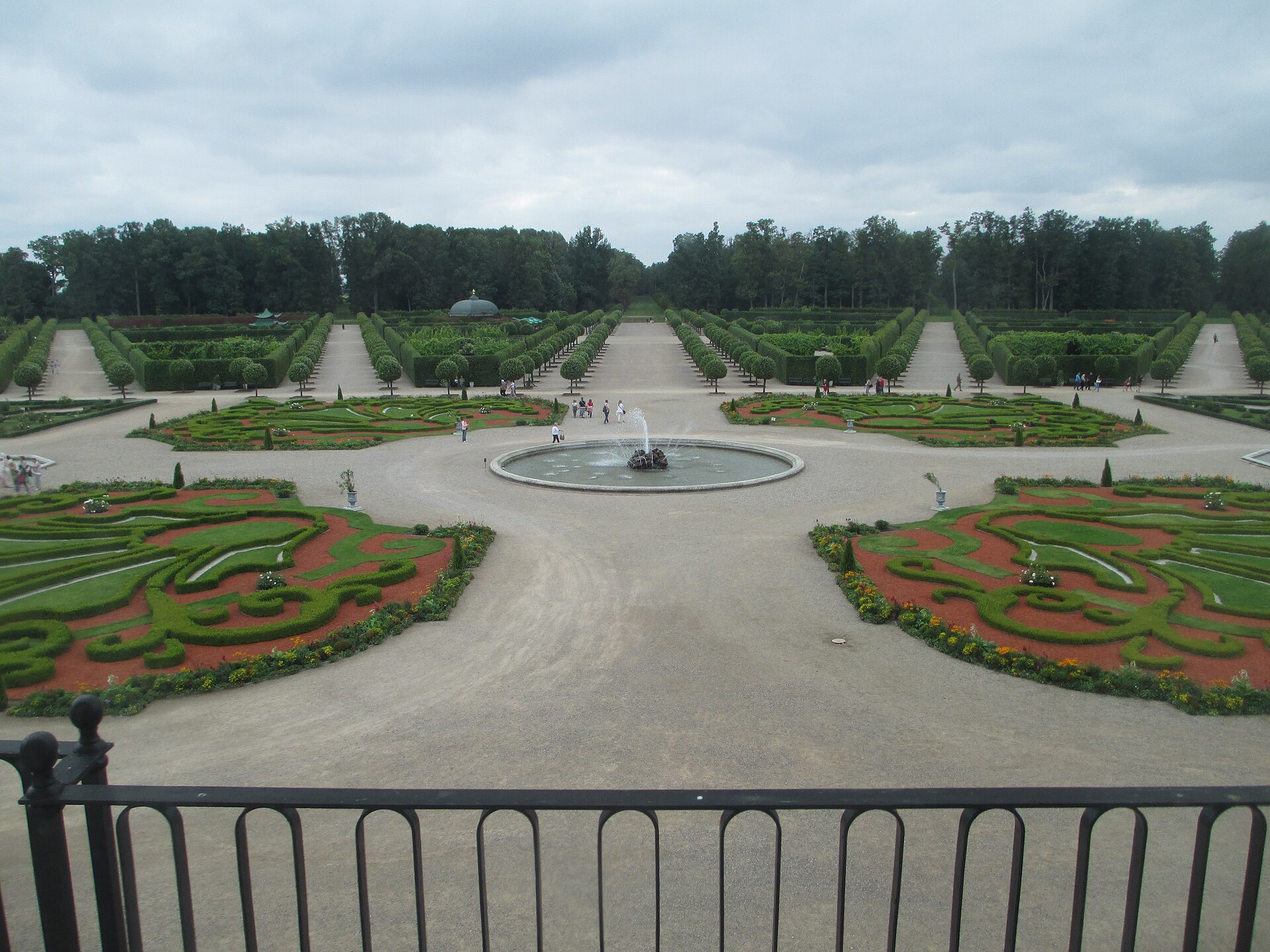 The formal French gardens of Rundale