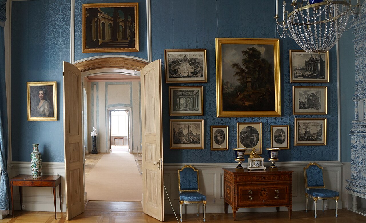 The Italian room within the palace.