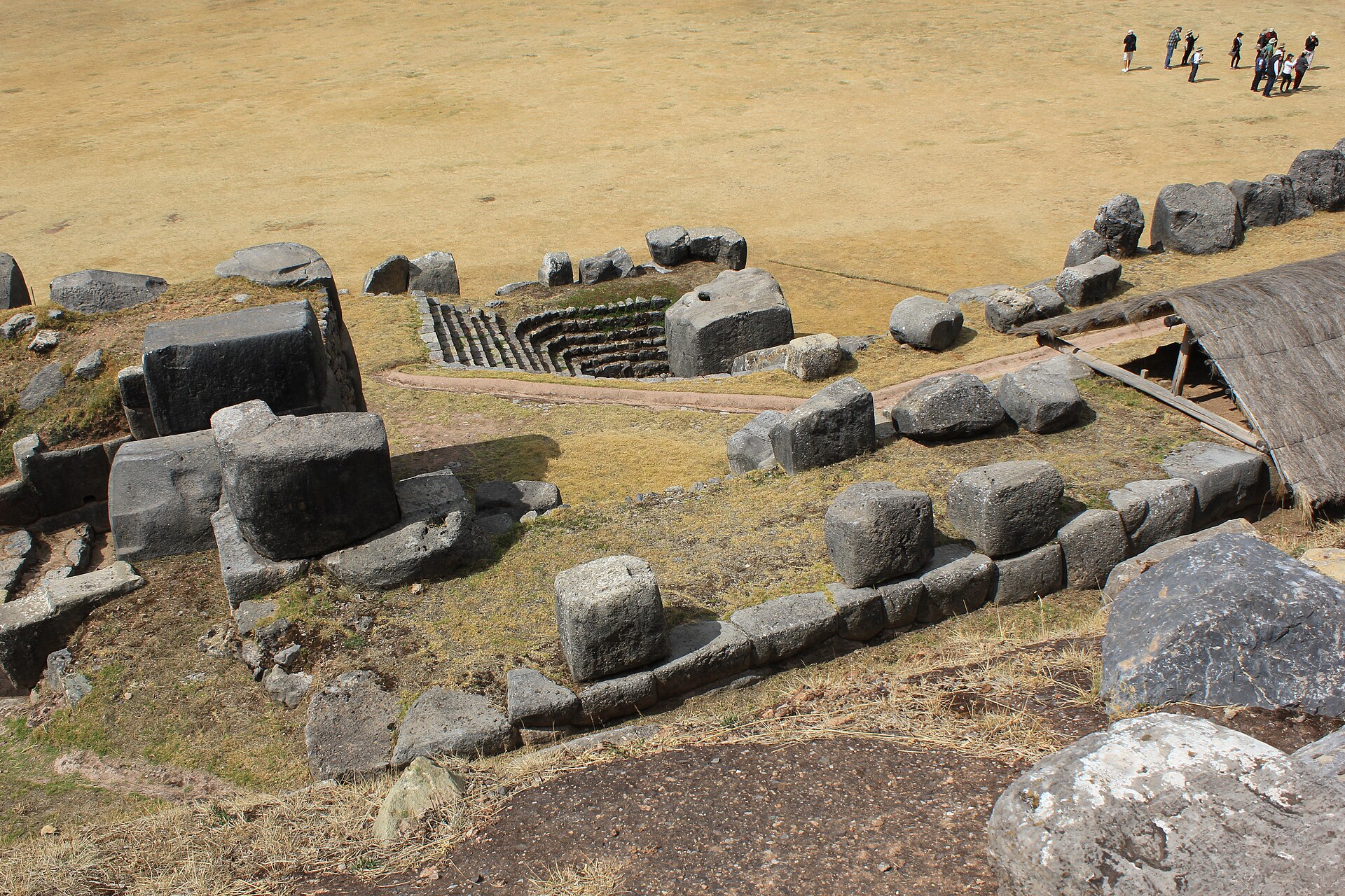 The zigzag terraces above Cusco