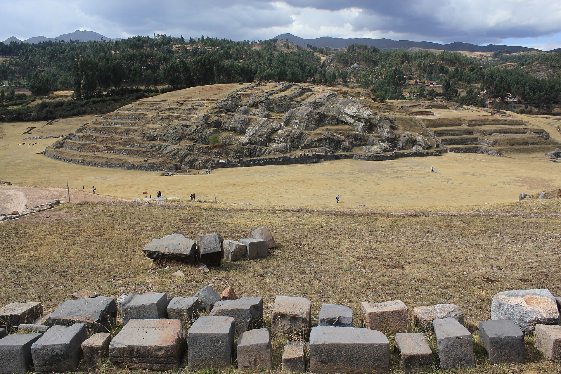The enormous stones of the Inca fortress