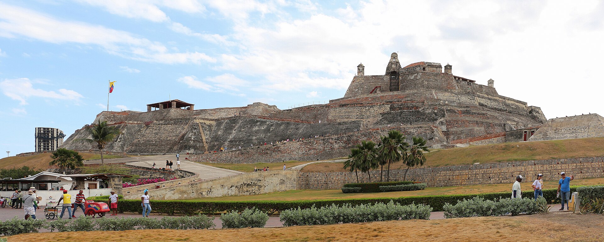 The tiered batteries of the San Felipe fortress