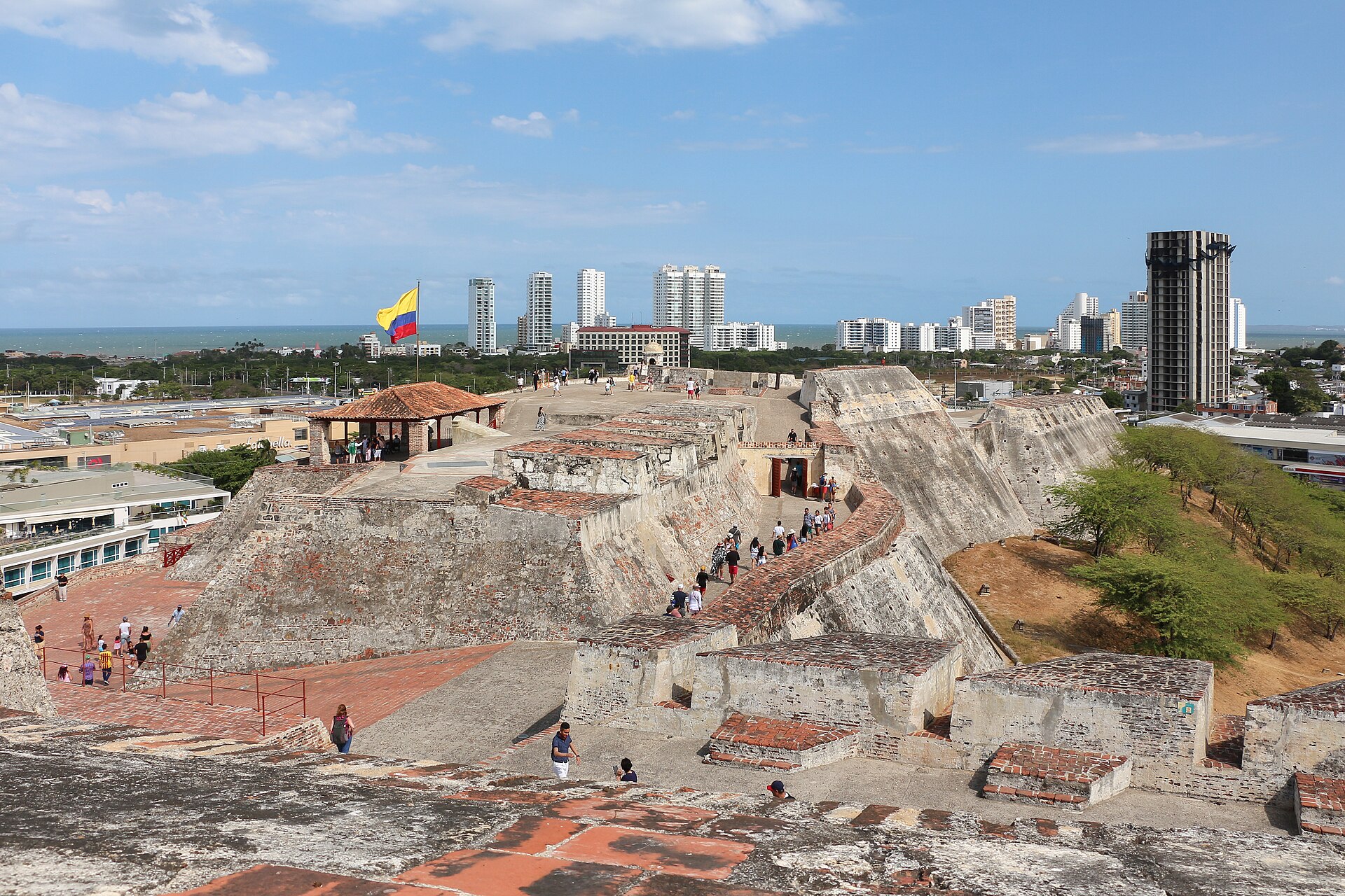 The ramps and defences of Castillo San Felipe