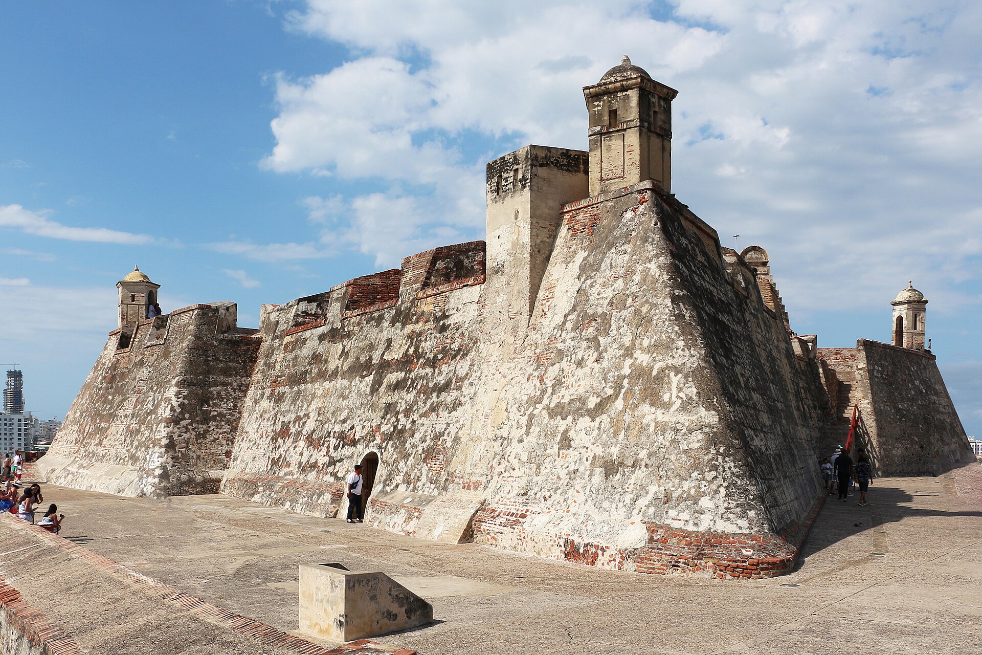 The angular bastions of the San Felipe fortress