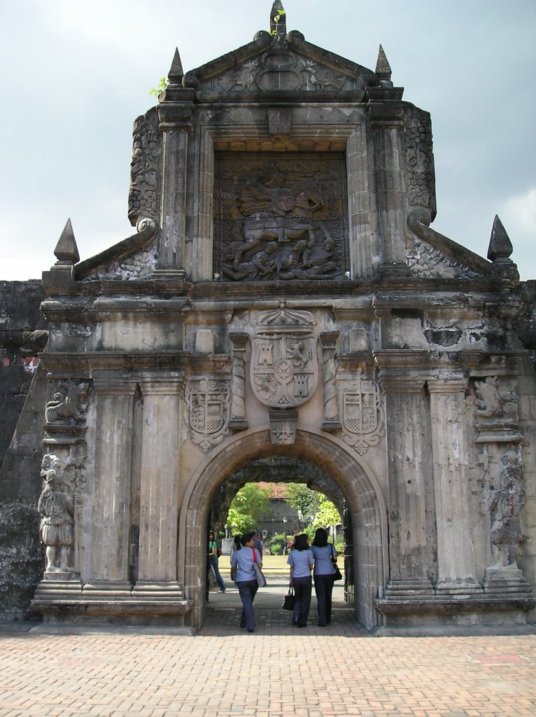 Fort Santiago at the corner of Intramuros, Manila
