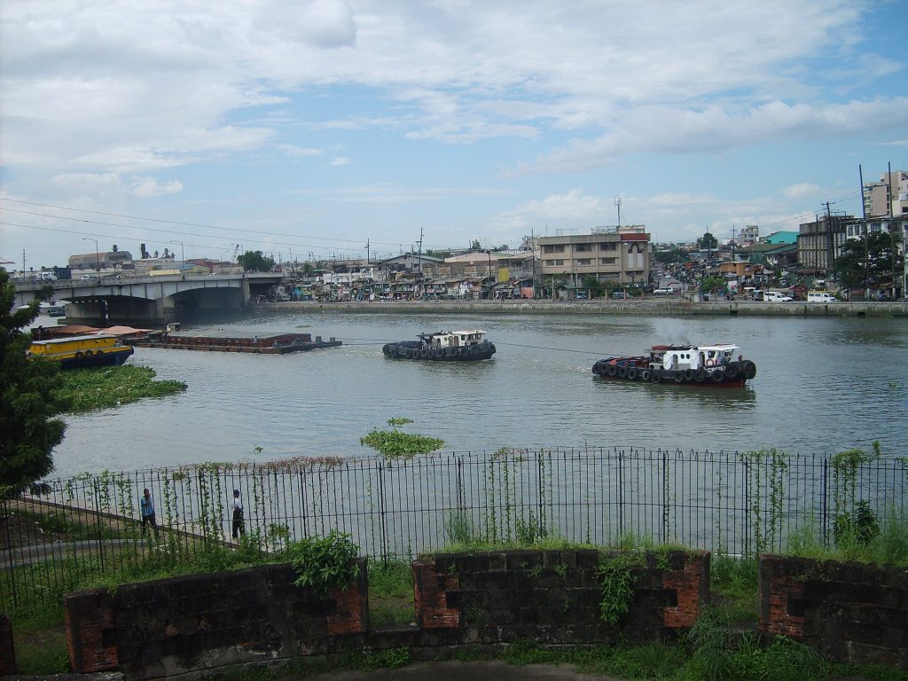 The stone citadel raised at the mouth of the Pasig River