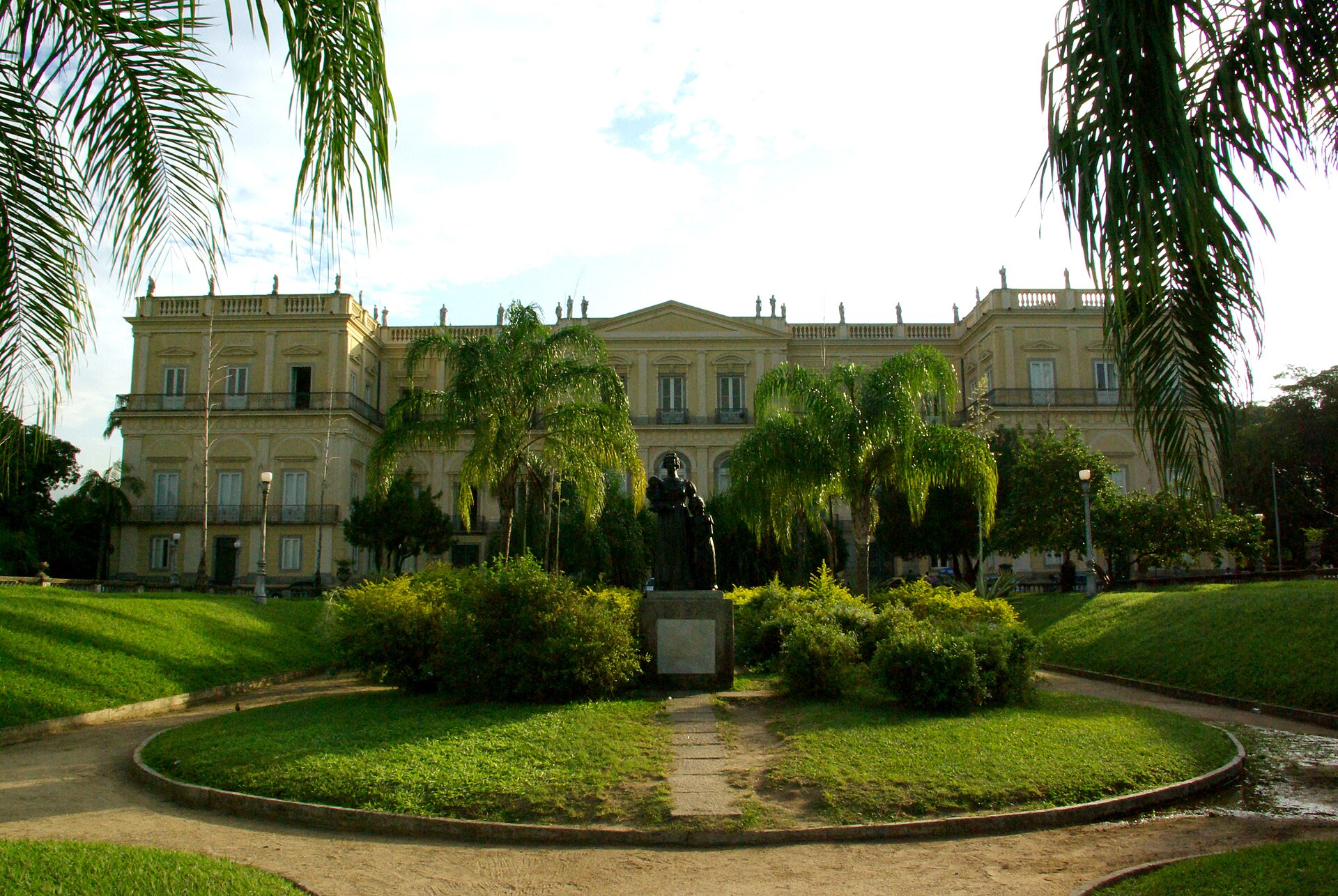 A view of the Imperial Palace of Sao Cristovao, monument to the Brazilian empire.