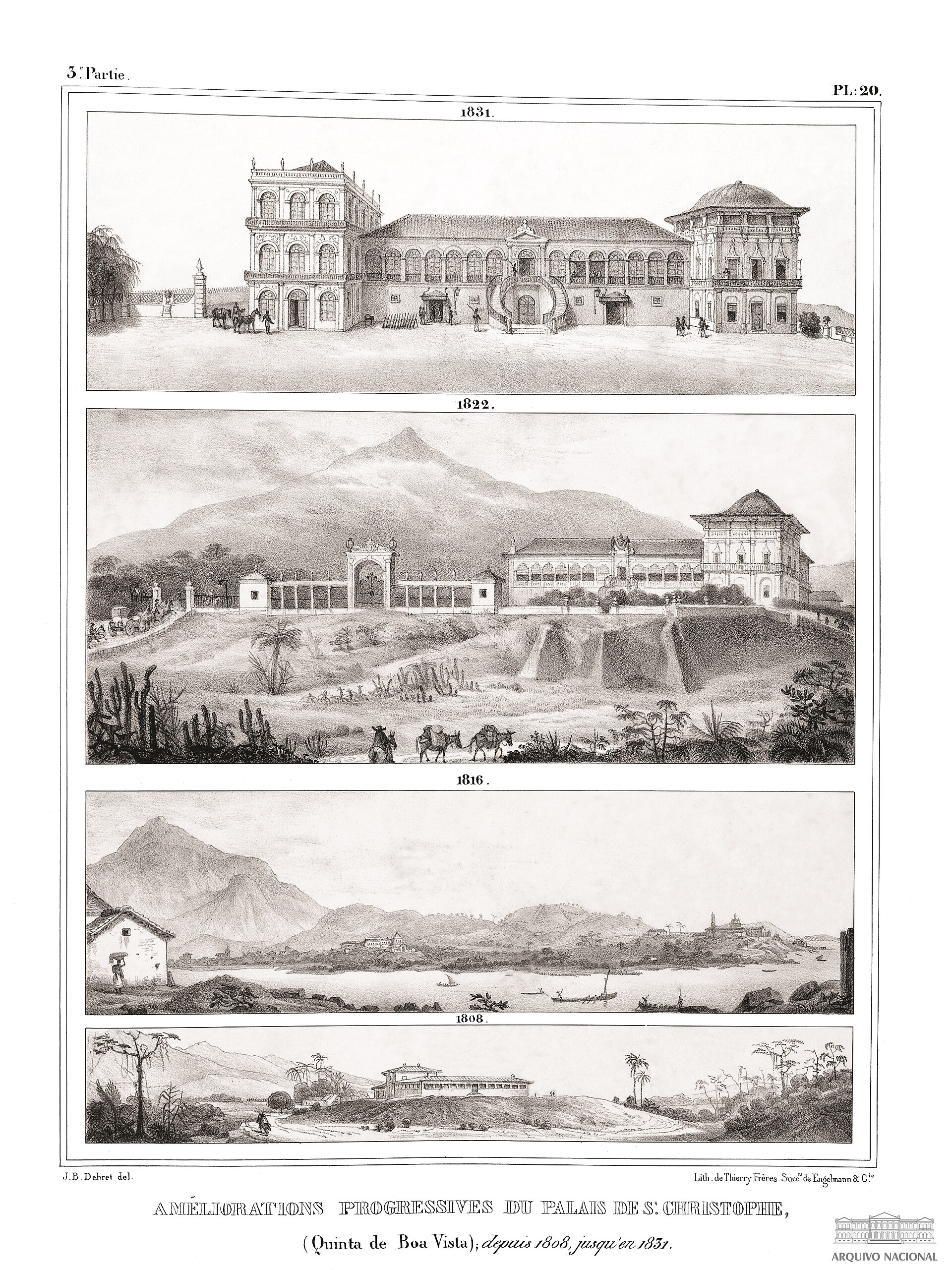 A view of the imperial palace, remodeled and expanded over the imperial period.