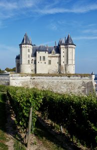The white château of Saumur above the Loire