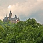 Schloss Wernigerode crowning its hill above the Harz town