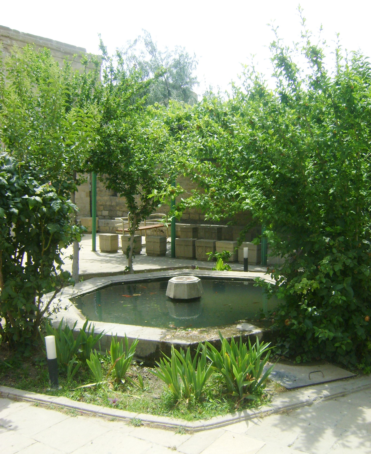 A view of the Shirvanshahs palace in the old city of Baku