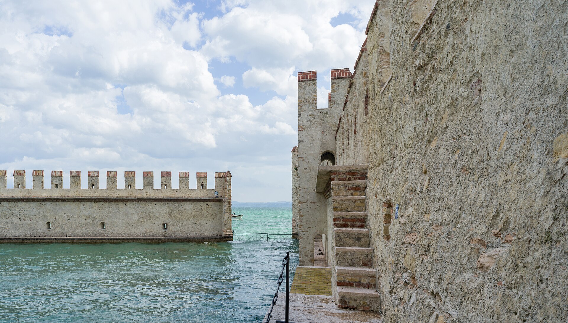 The darsena, the enclosed dock that once sheltered the ships of the Scaligeri