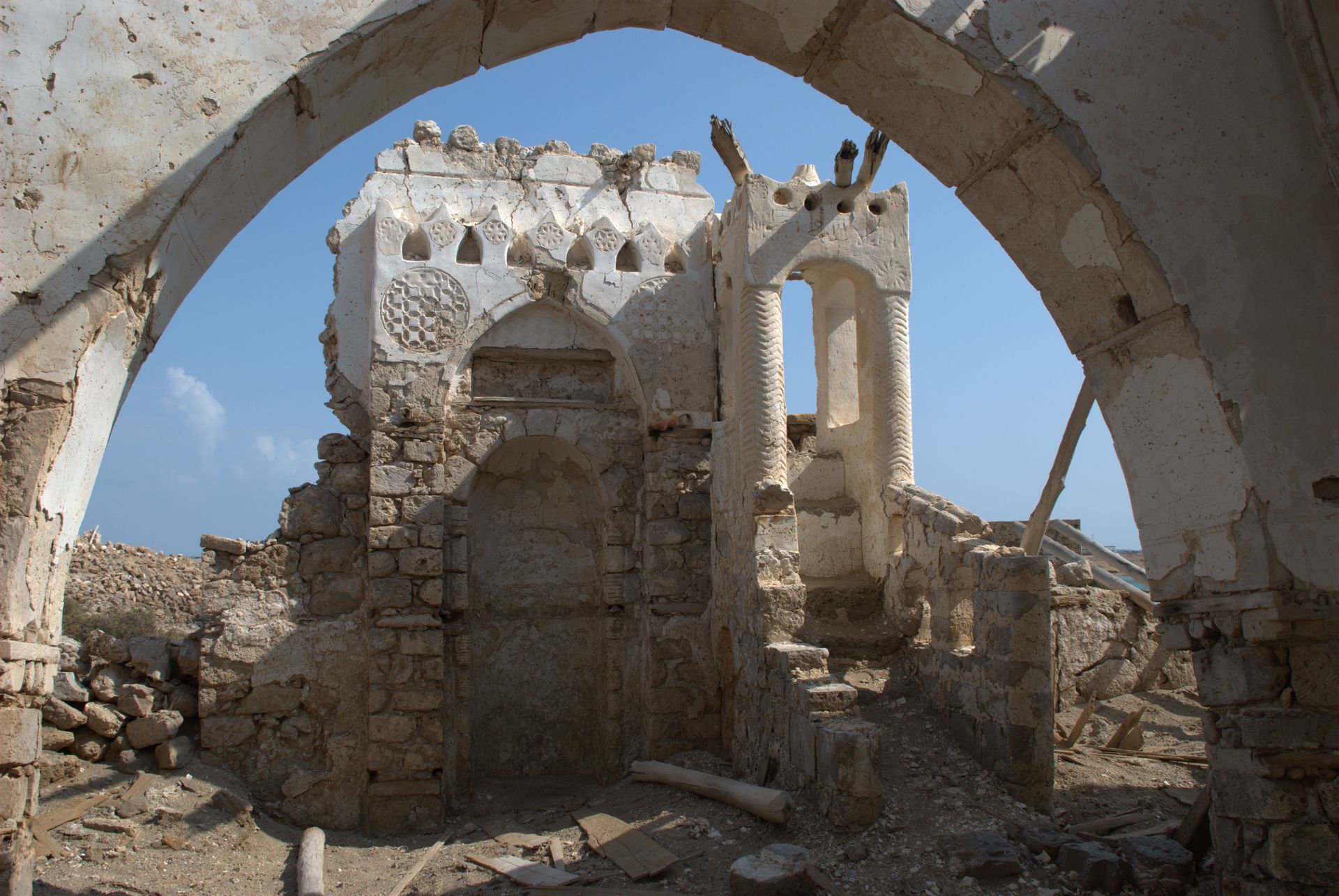 The mihrab of the Shafi’i mosque at Suakin
