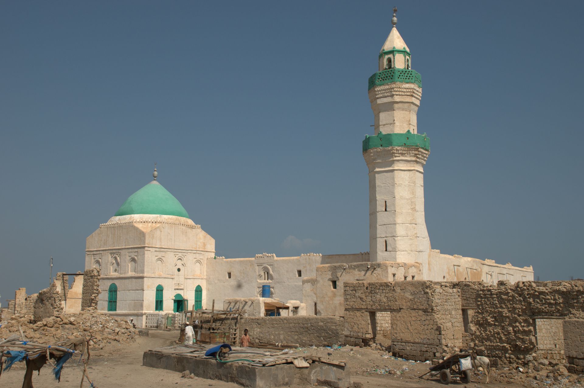 The el-Geyf mosque on the Suakin mainland