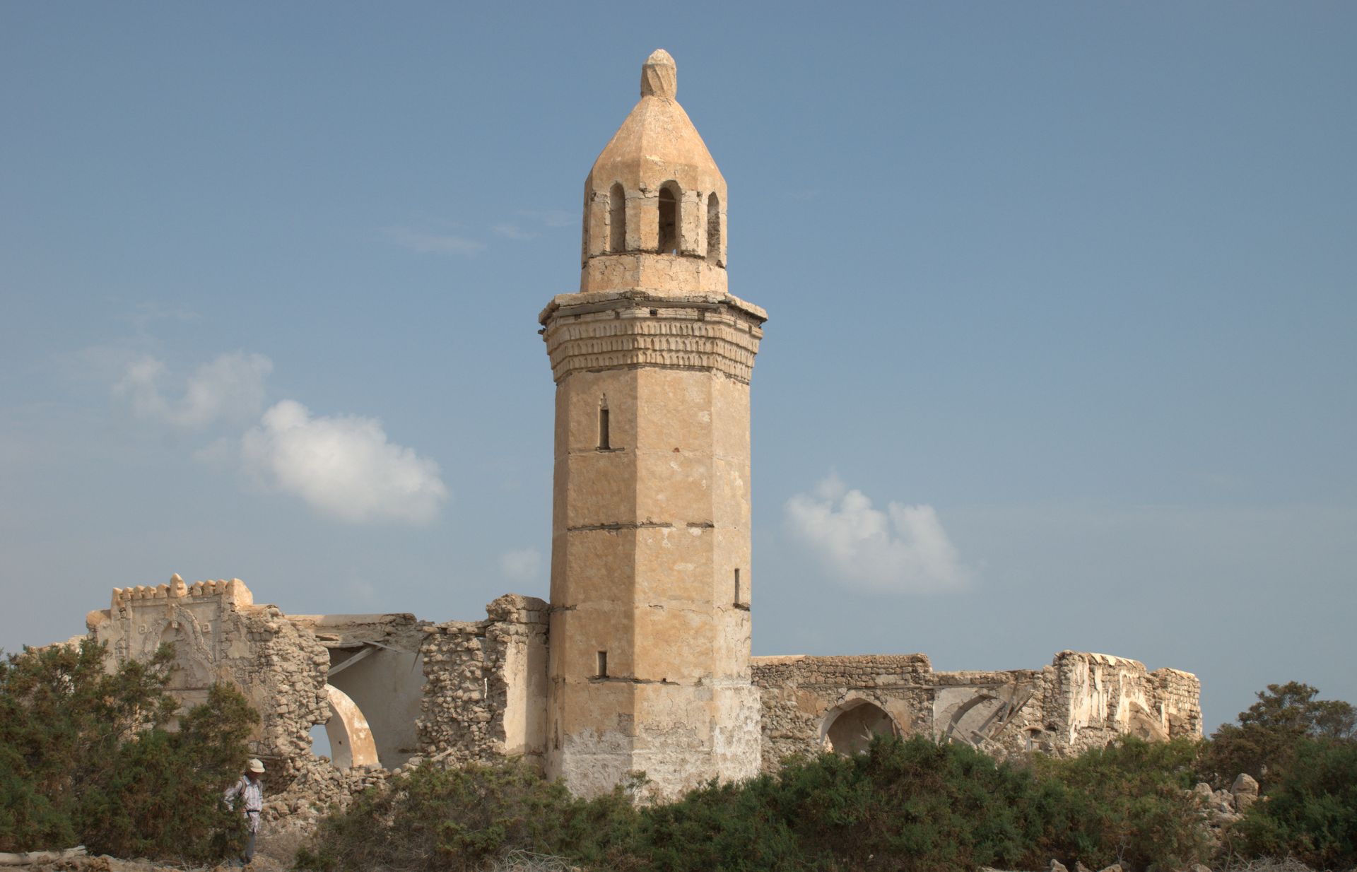 The minaret of the Shafi’i mosque at Suakin