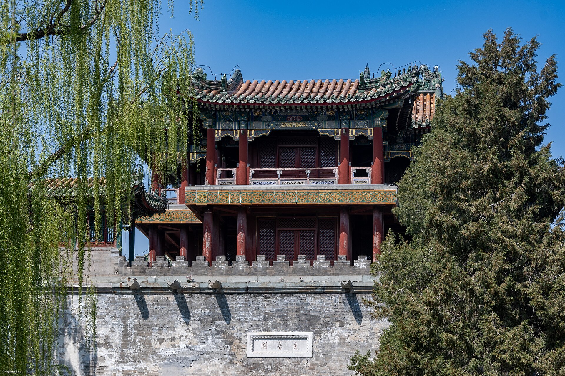 The Wenchang Pavilion of the Summer Palace, one of its many beautiful structures.
