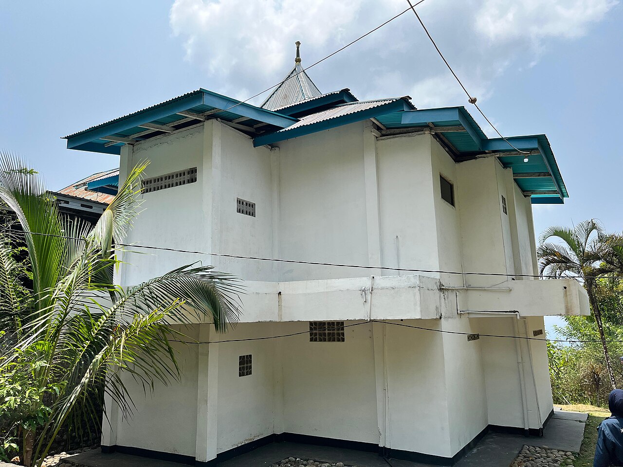 The rear of the Kedaton on its elevated site