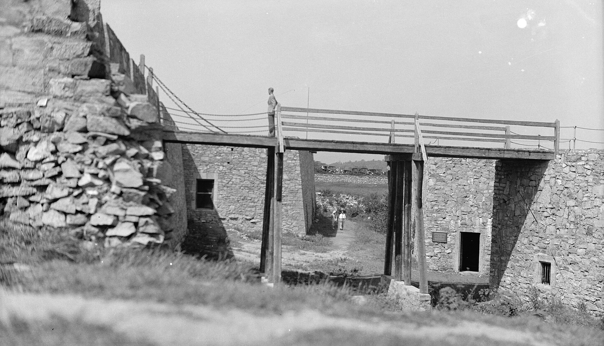 The drawbridge to the demilune at Fort Ticonderoga