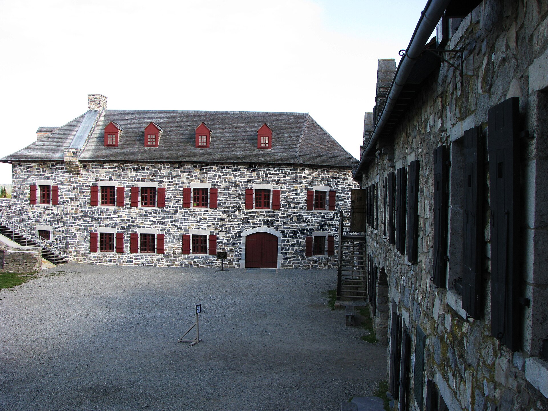 The store room and powder magazine of the fort