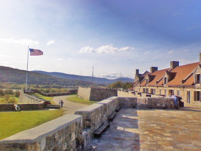 The star-shaped fortress of Fort Ticonderoga