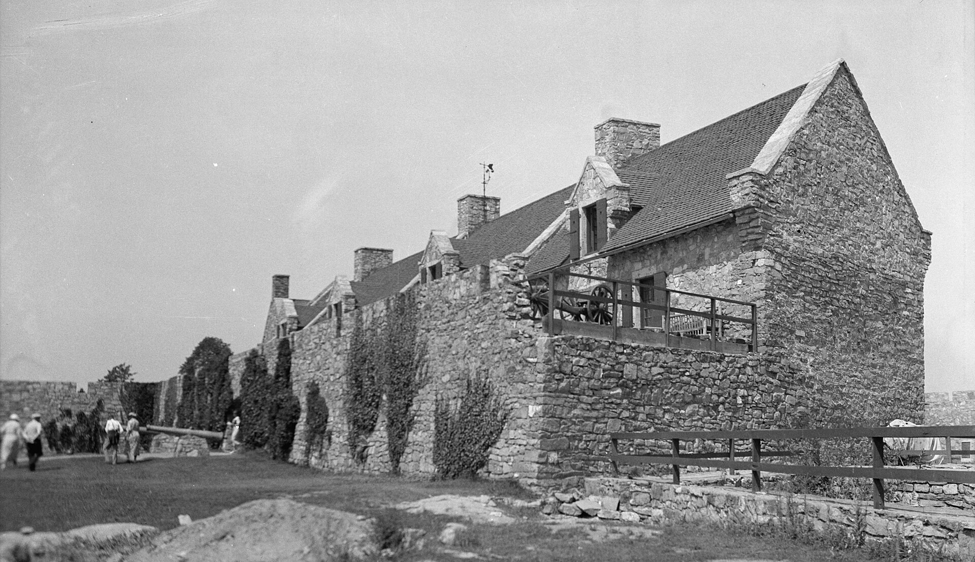 The place d’armes within Fort Ticonderoga