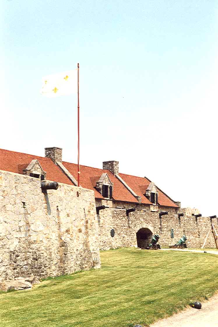 The walls of Fort Ticonderoga in New York