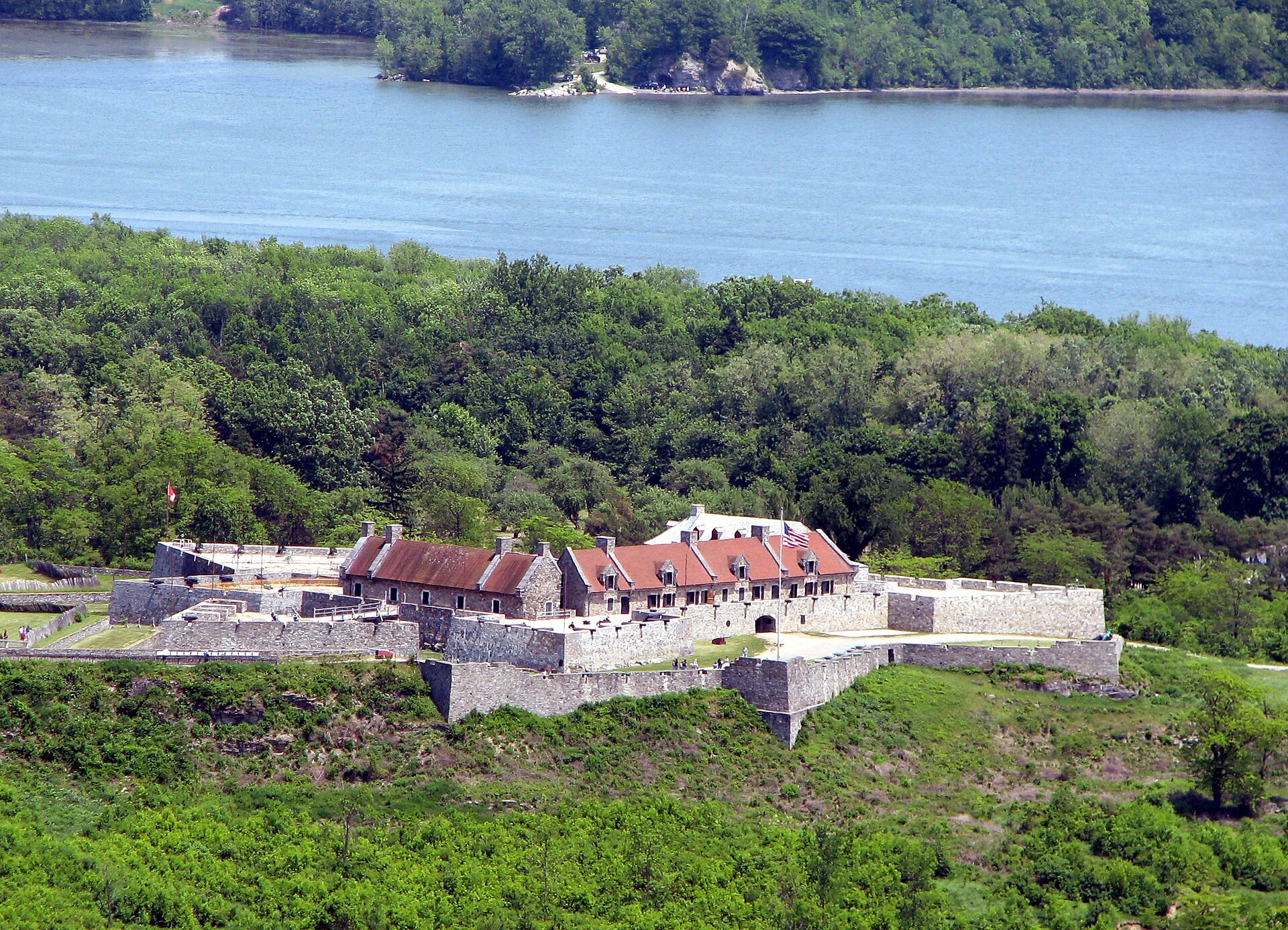 Fort Ticonderoga overlooking Lake Champlain
