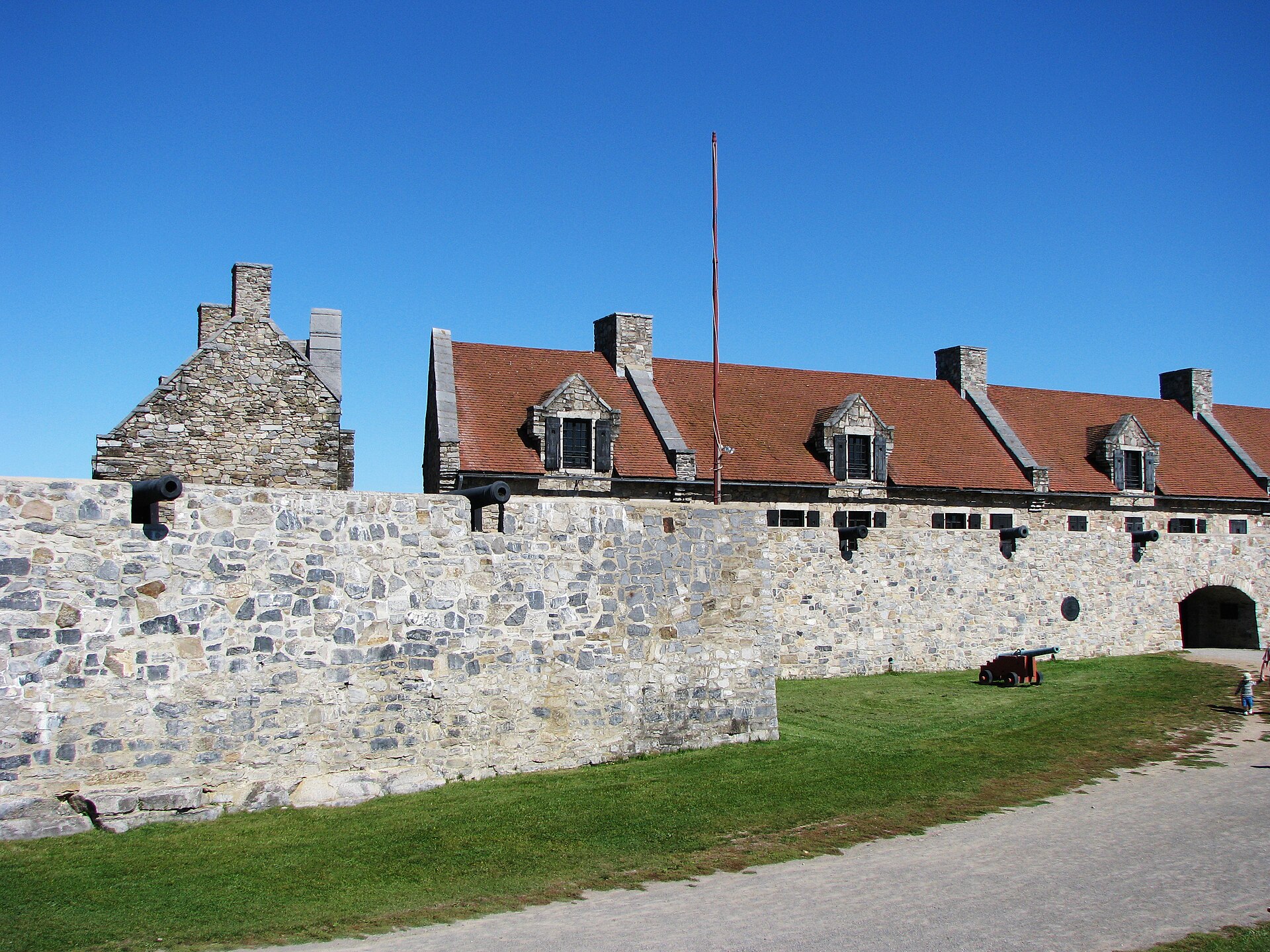 Inside the first wall of Fort Ticonderoga