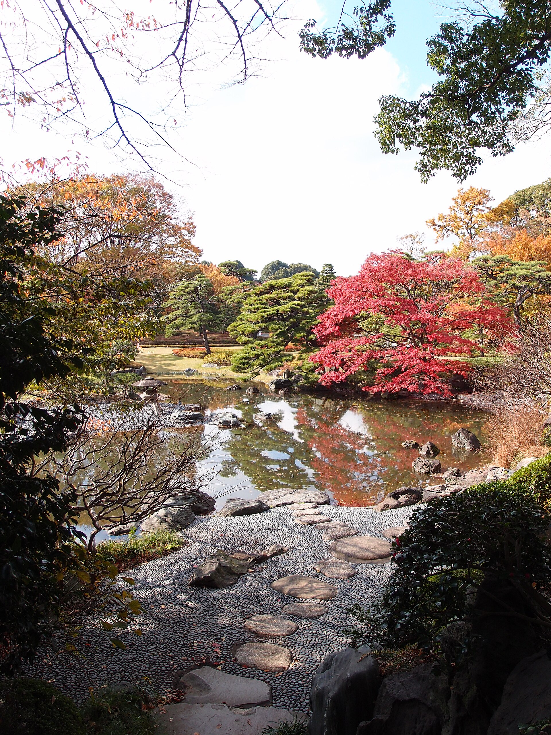 The East Gardens of the palace, open to the public in the historic heart of the complex.