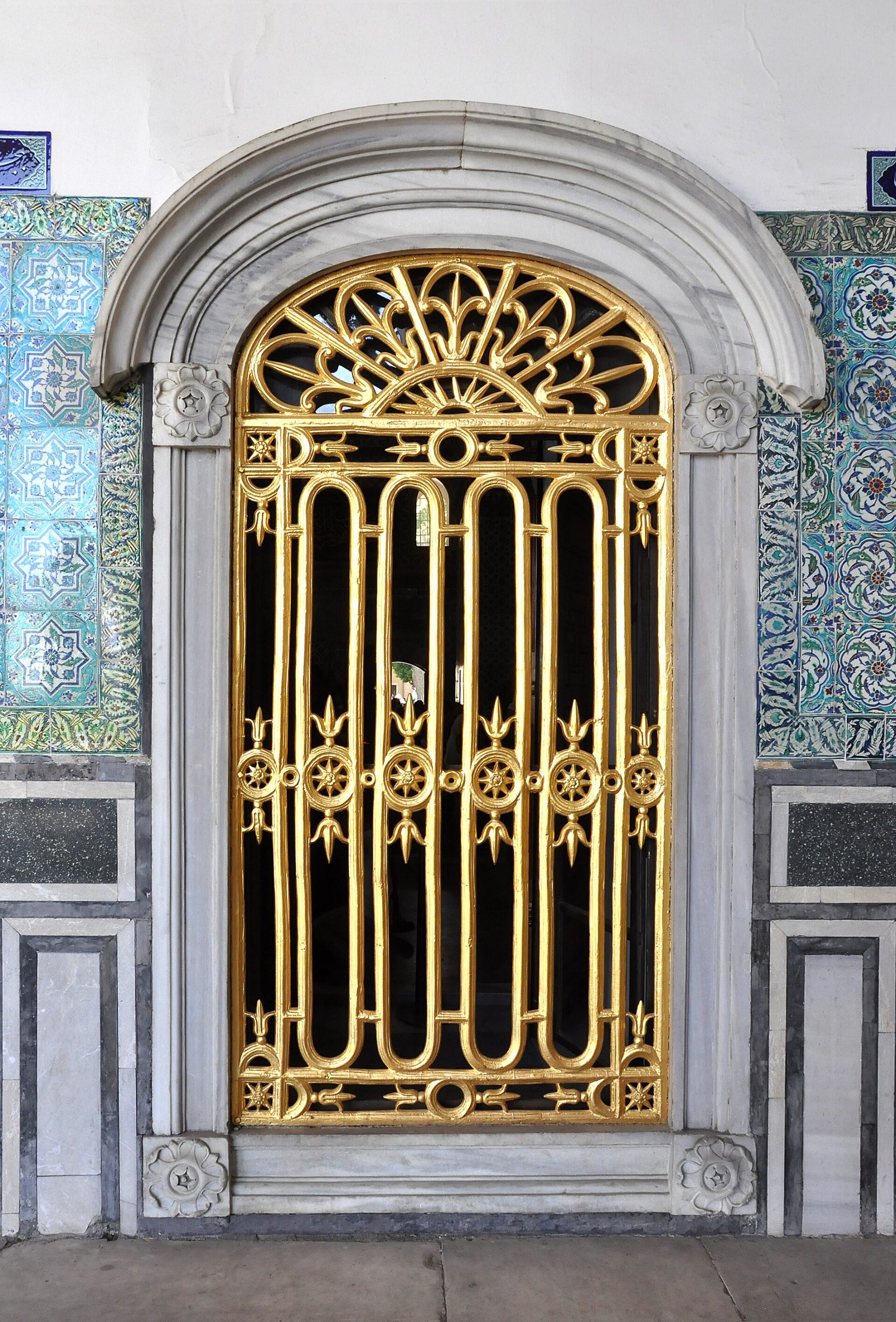 The Chamber of the Holy Mantle, where relics sacred across the Islamic world are kept.