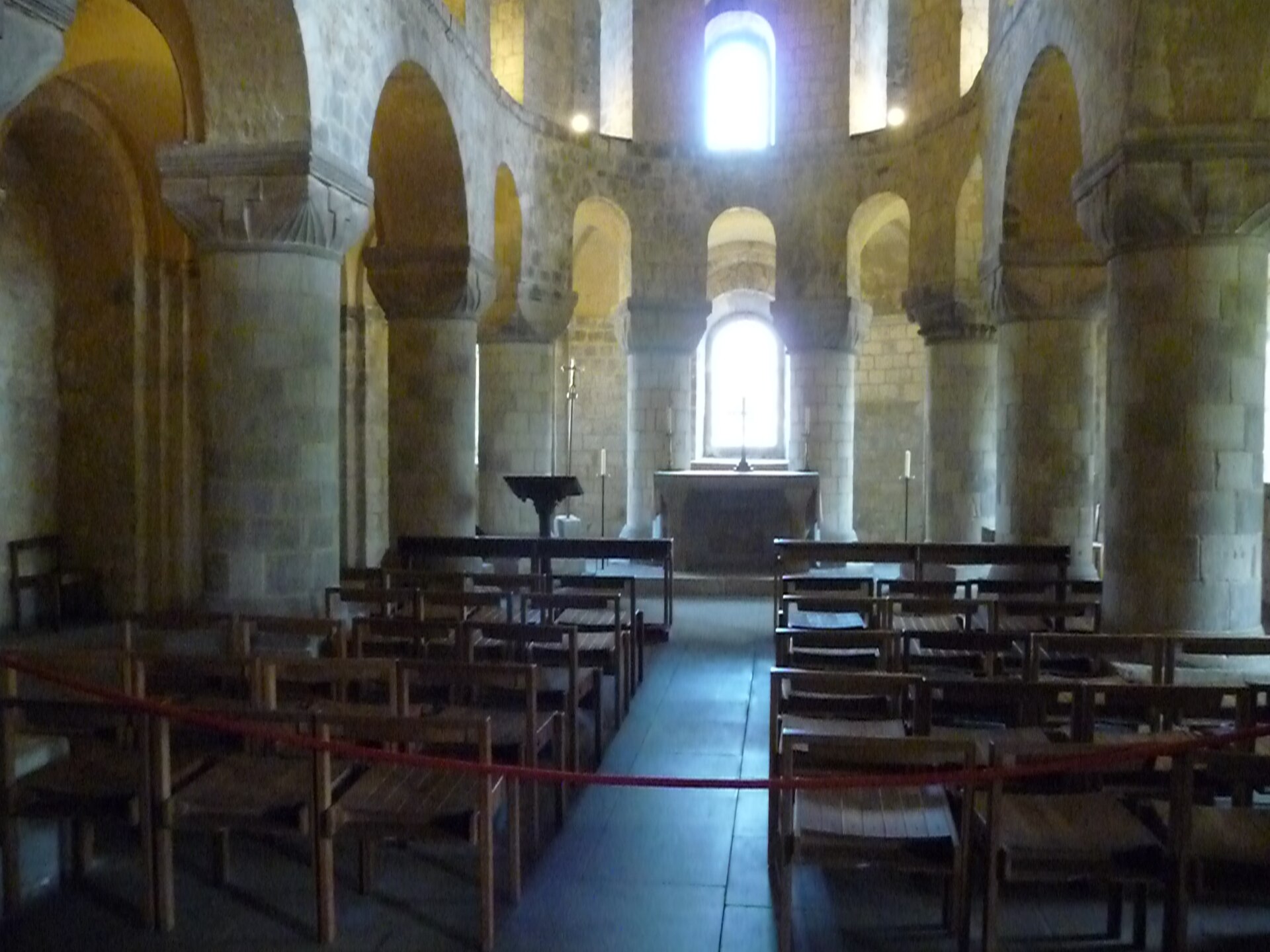 The Chapel of St John, a beautifully preserved Norman chapel inside the White Tower