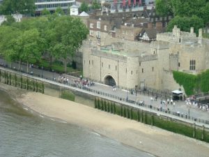 Traitors' Gate, the river entrance through which condemned prisoners were once brought into the Tower