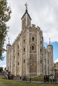 The White Tower, the great Norman keep built by William the Conqueror that gives the whole castle its name